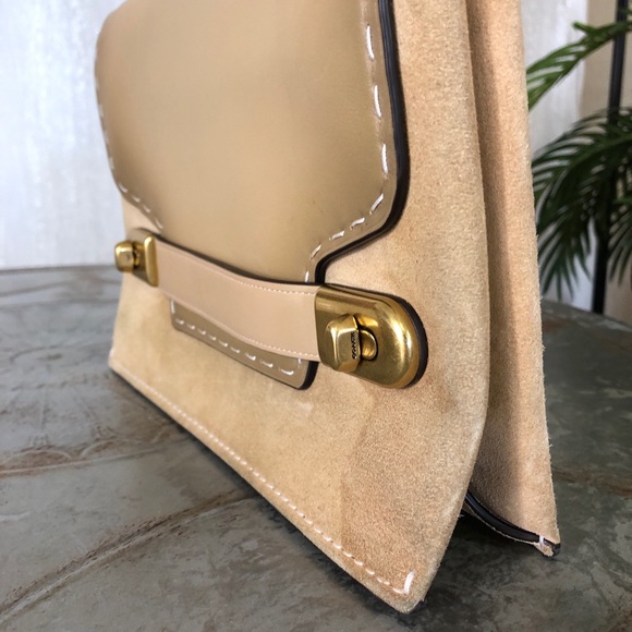 Coach 1941 Swagger Chain Suede Crossbody 25833 - Picture 5 of 8